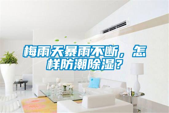 梅雨天暴雨不断，怎样防潮除湿？