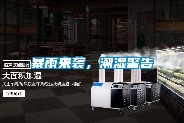 暴雨来袭，潮湿警告