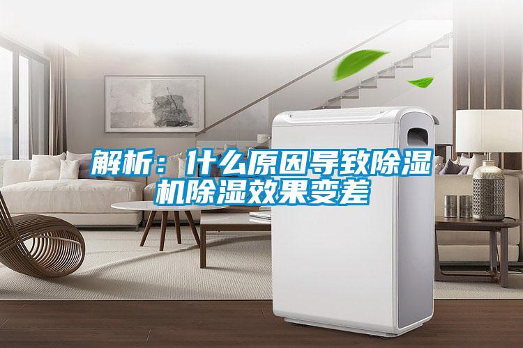 解析：什么原因导致精品一区二区三区水蜜桃除湿效果变差
