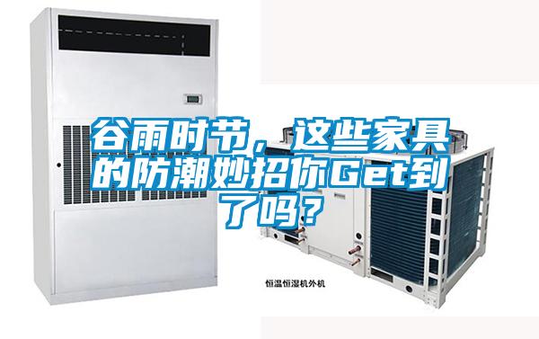 谷雨时节，这些家具的防潮妙招你Get到了吗？