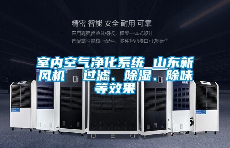 室内空气净化系统 山东新风机  过滤、除湿、除味等效果