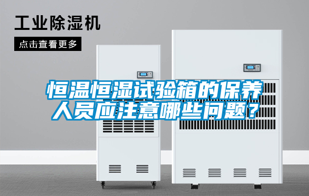 恒温恒湿试验箱的保养人员应注意哪些问题？