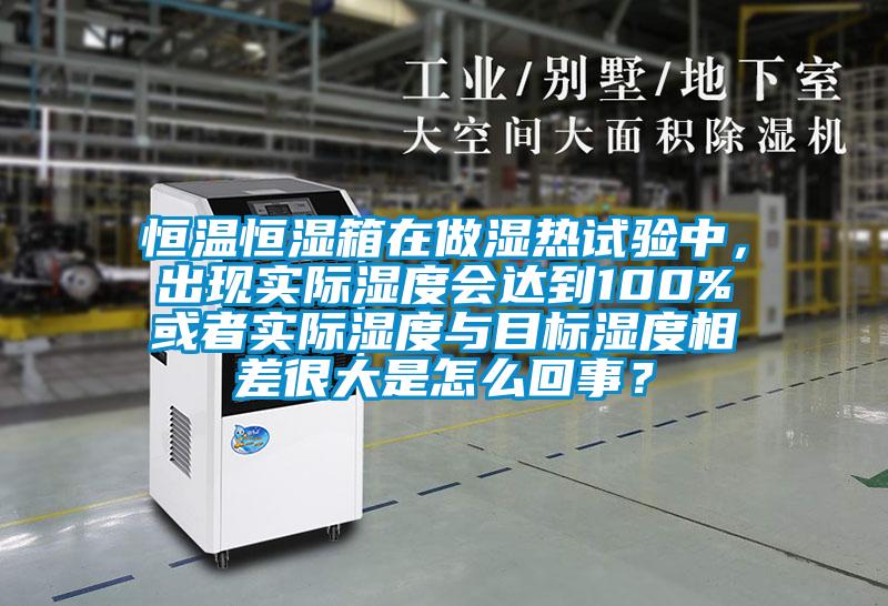 恒温恒湿箱在做湿热试验中，出现实际湿度会达到100%或者实际湿度与目标湿度相差很大是怎么回事？