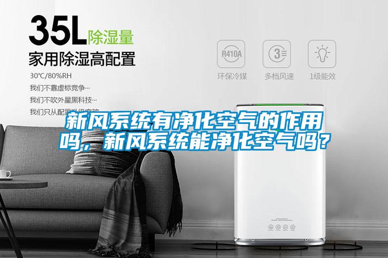 新风系统有净化空气的作用吗，新风系统能净化空气吗？