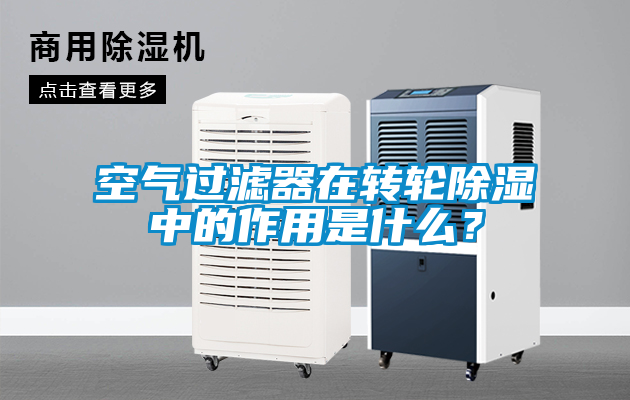空气过滤器在转轮除湿中的作用是什么？