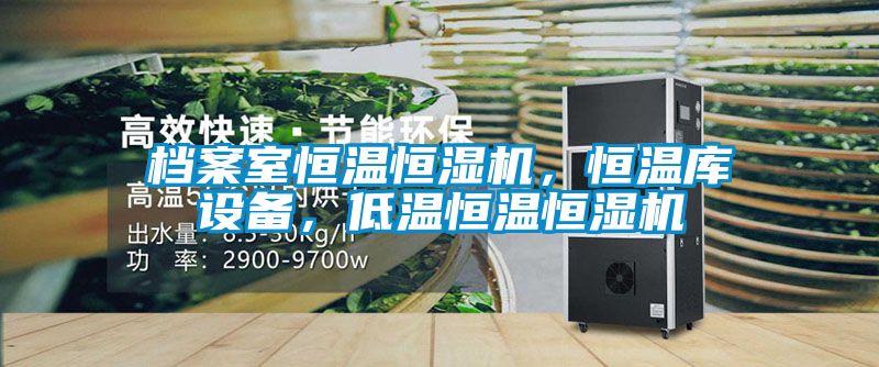 档案室恒温恒湿机，恒温库设备，低温恒温恒湿机
