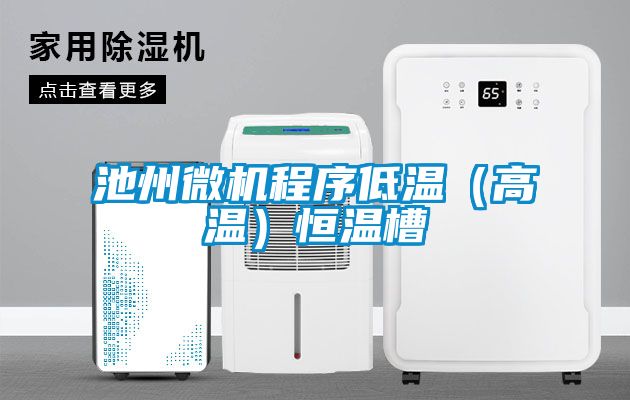 池州微机程序低温(高温)恒温槽