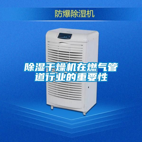 除湿干燥机在燃气管道行业的重要性