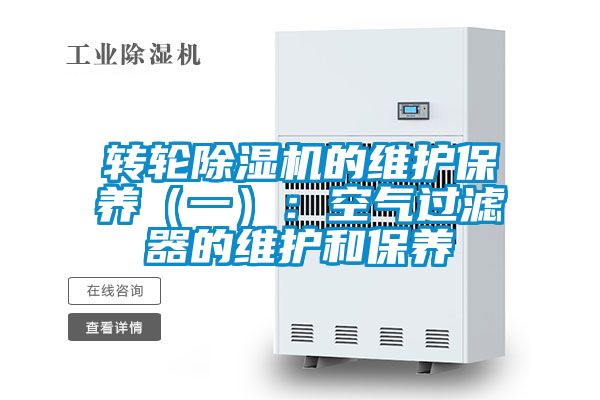 转轮精品一区二区三区水蜜桃的维护保养（一）：空气过滤器的维护和保养