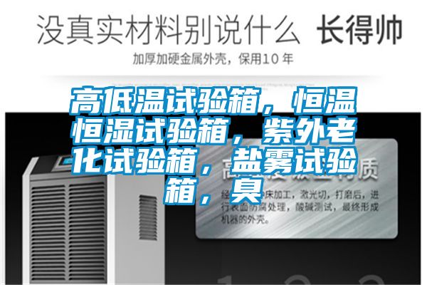高低温试验箱，恒温恒湿试验箱，紫外老化试验箱，盐雾试验箱，臭