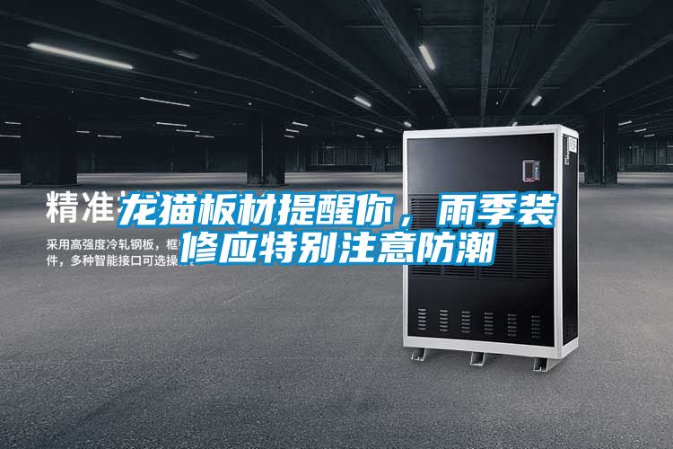 龙猫板材提醒你，雨季装修应特别注意防潮